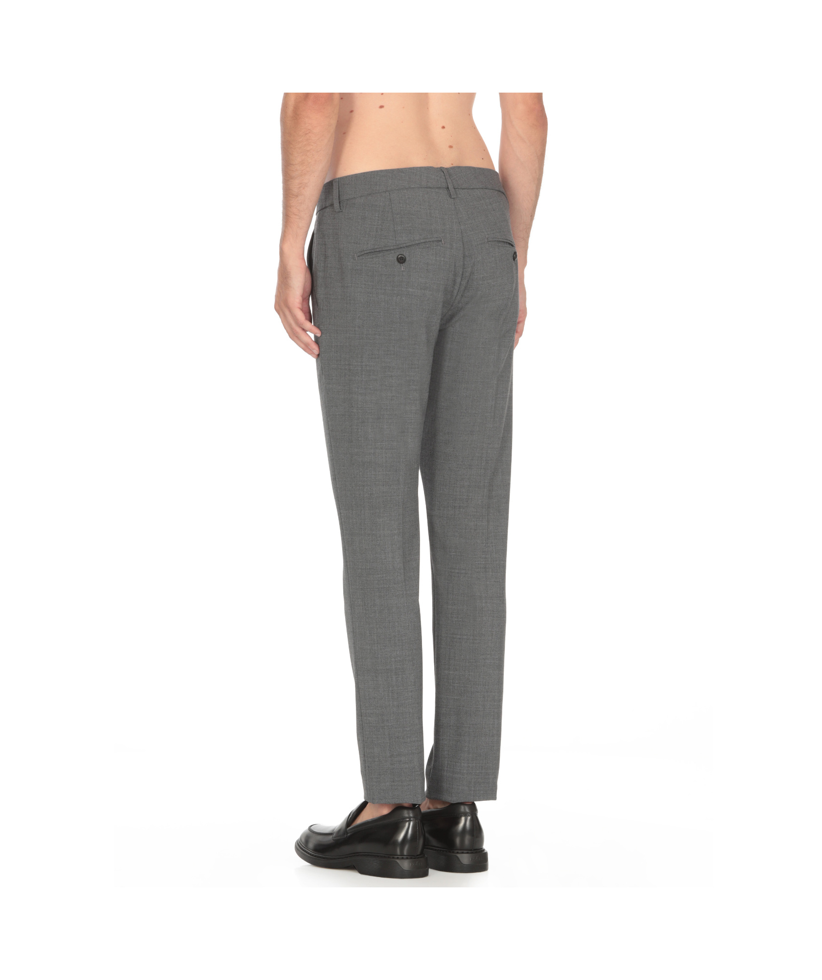 Dondup Belt-loop Casual Pants In Gray
