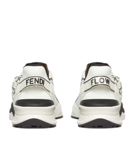 FENDI WHITE FF LYCRA RUNNING SHOE