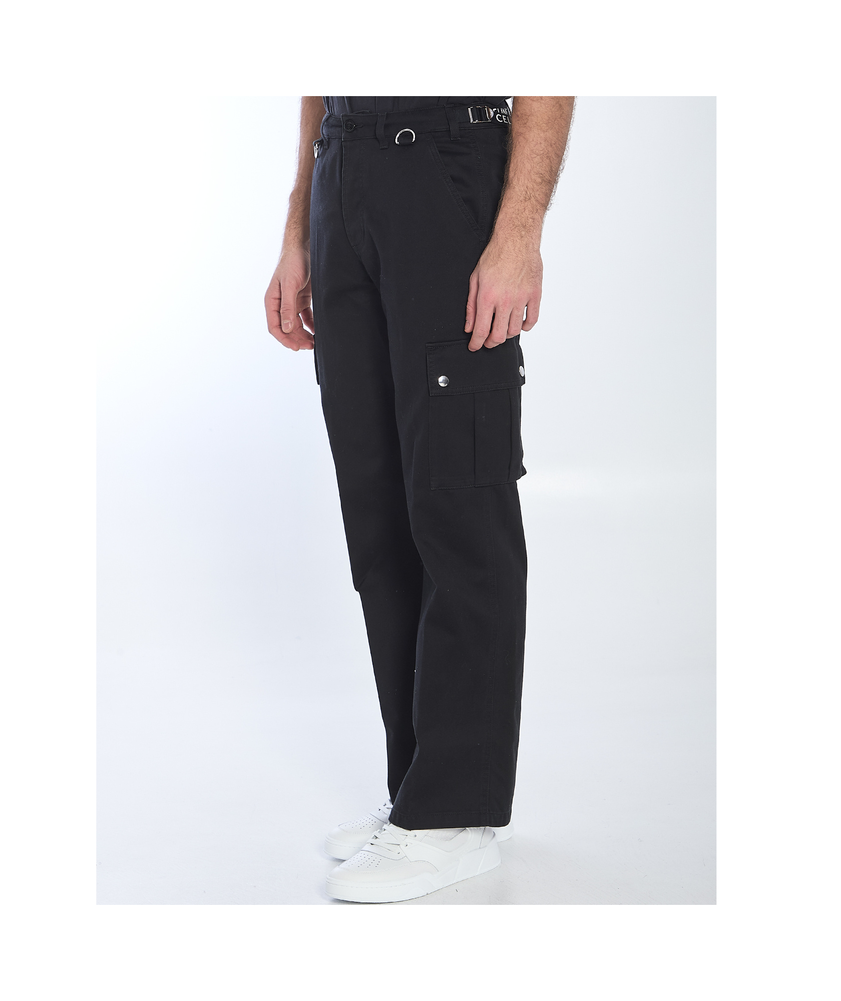 Celine Belt-loop Casual Pants In Black