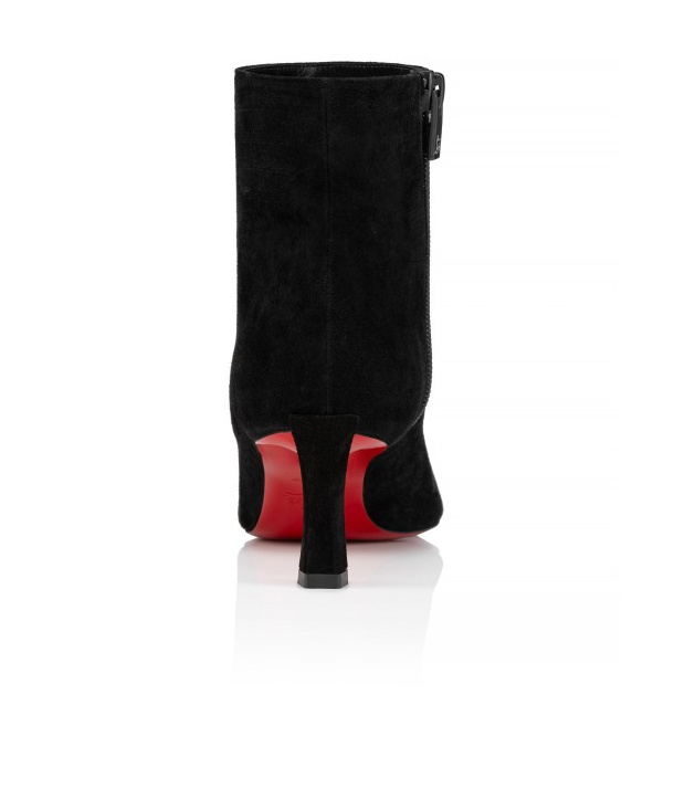 Christian Louboutin Condora Black Leather Ankle Boots In Black