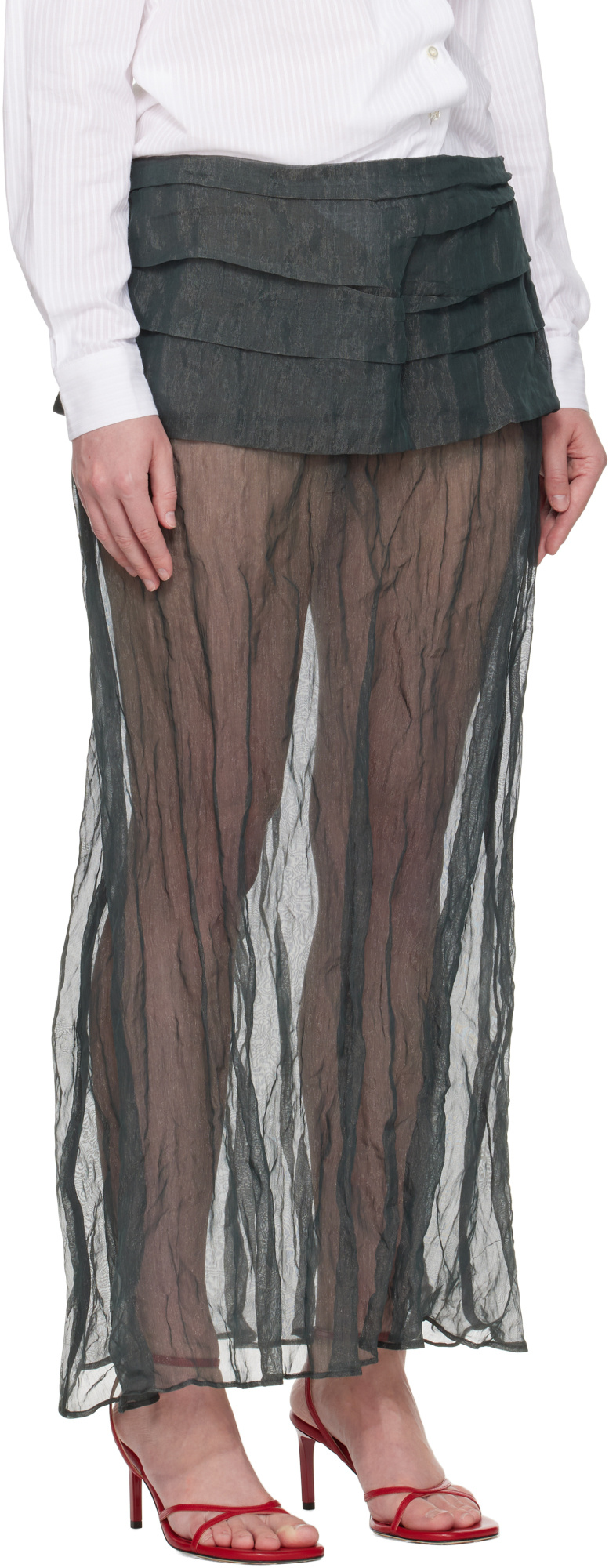 Paloma Wool Gray Mae Maxi Skirt
