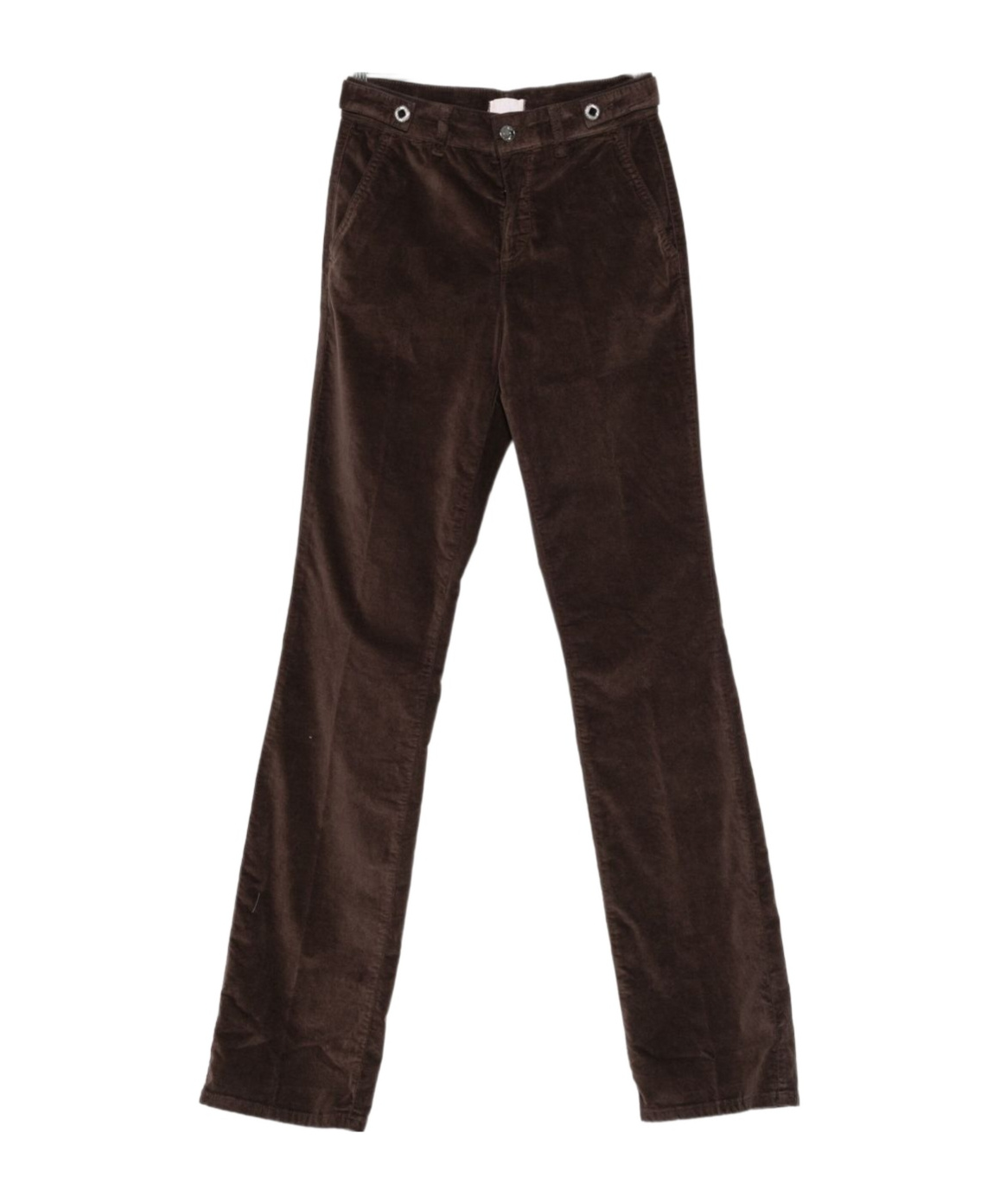 Liu •jo Corduroy Straight-leg Trousers In Burgundy