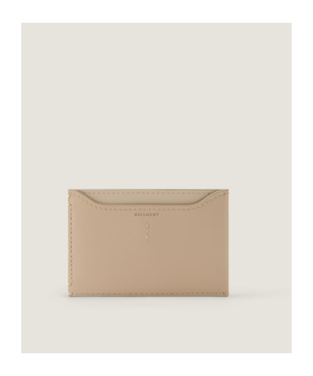 Givenchy Logo Embossed Day Card Holder In Brown