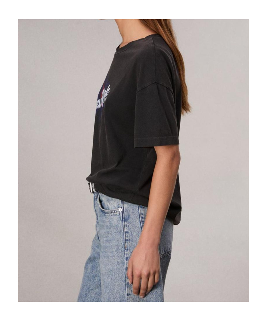 Rag & Bone Short-sleeved T-shirt In Black