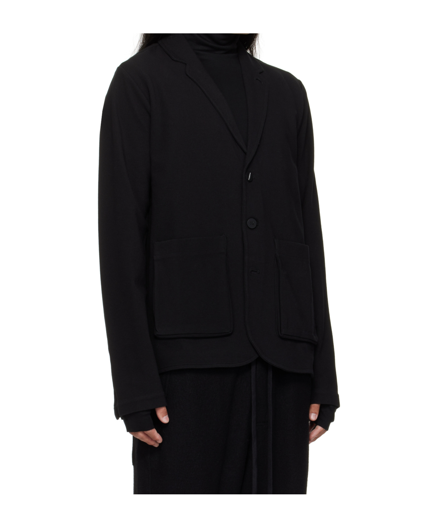 Thom Krom Black M Sj 676 Blazer In Black