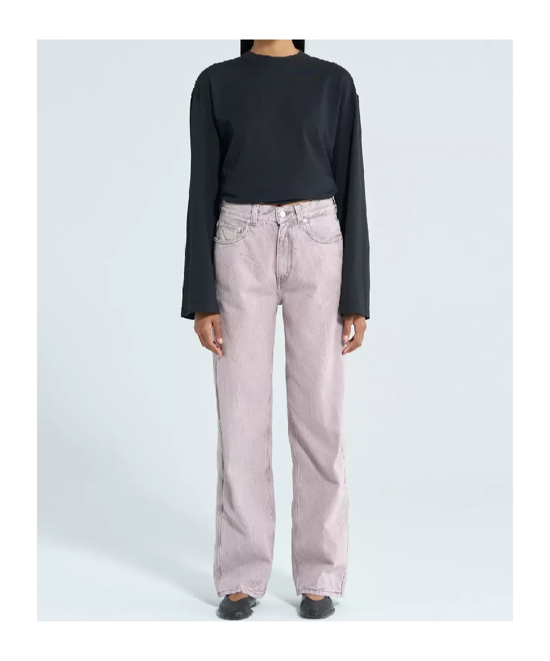 Haikure Belt-loop Jeans In Gray