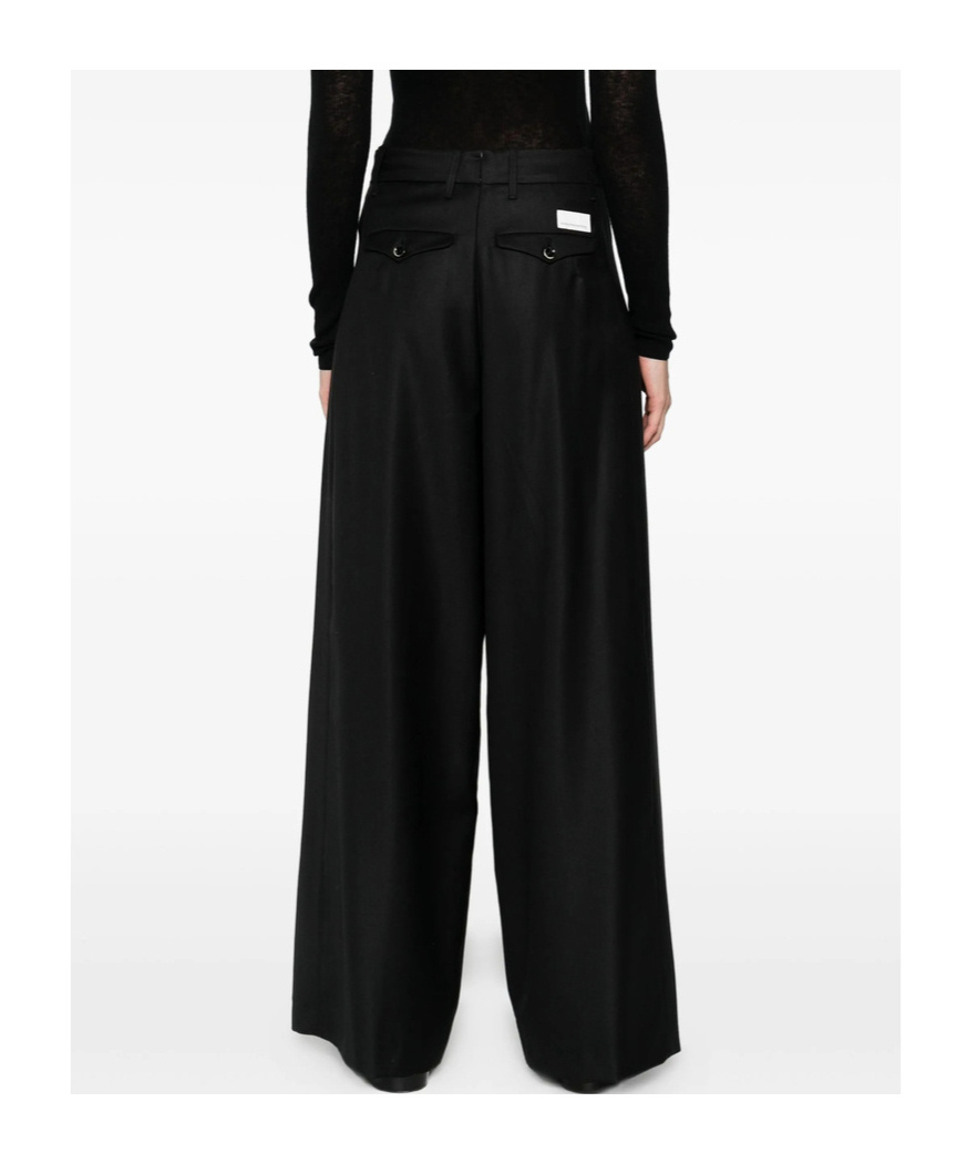 Nine In The Morning Casual Pants With Belt Loops In Black
