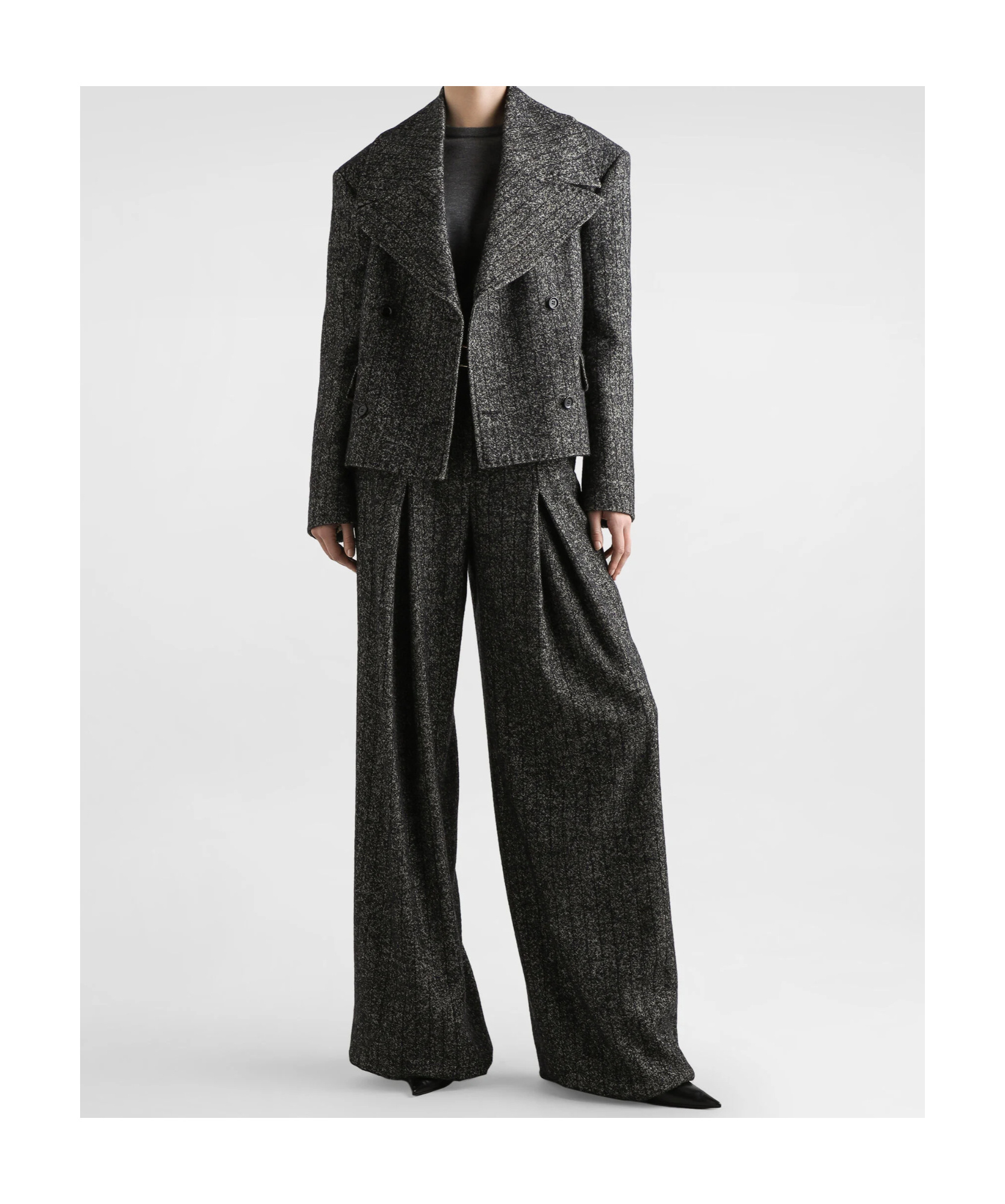 Dolce & Gabbana Belt Loops Slacks In Black
