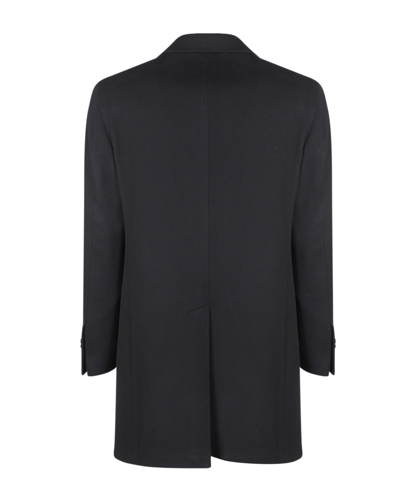 Tagliatore Notched-lapels Single-breasted Coat In Black