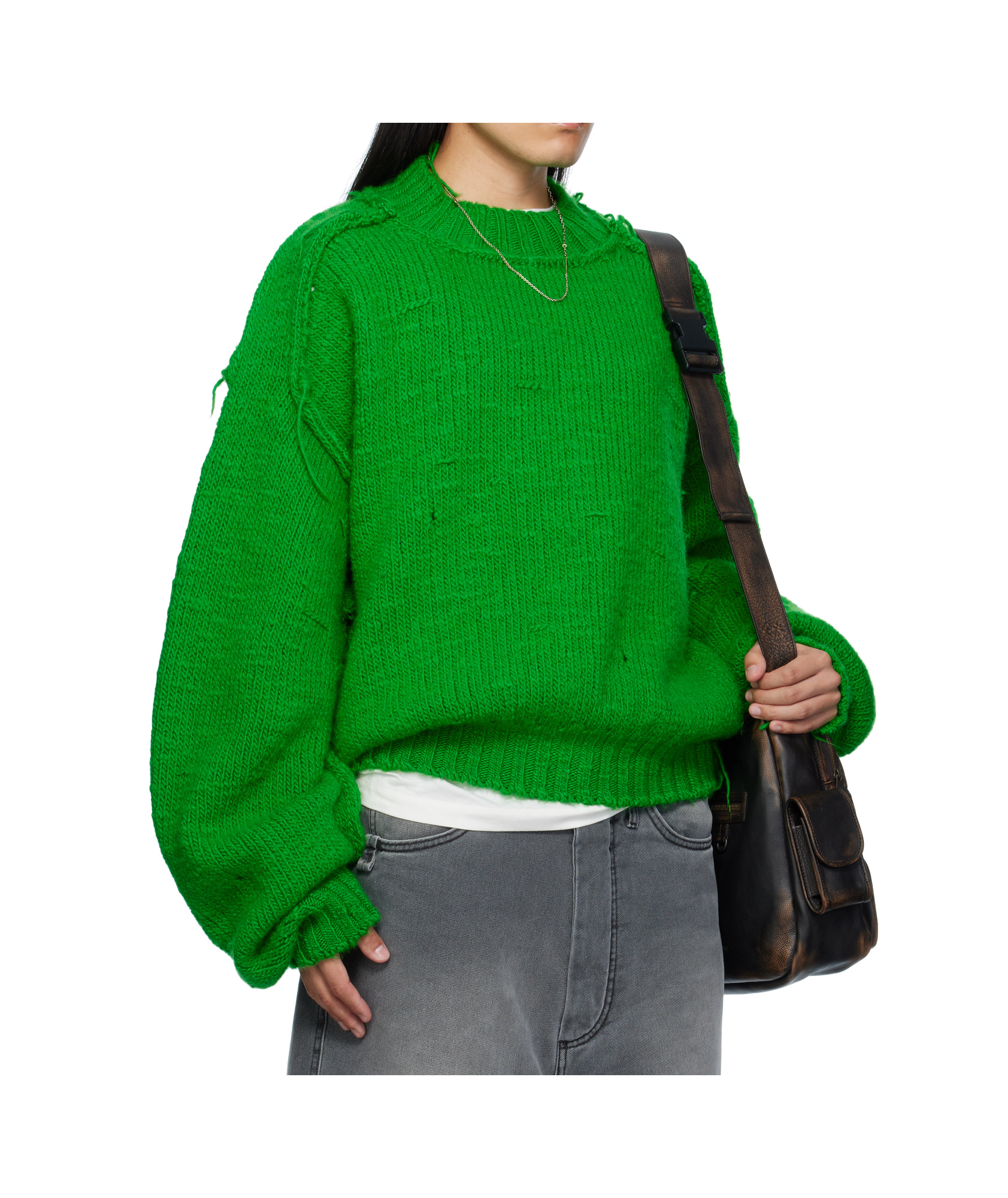 Lu'u Dan Kingpin Knit Sweater In Green