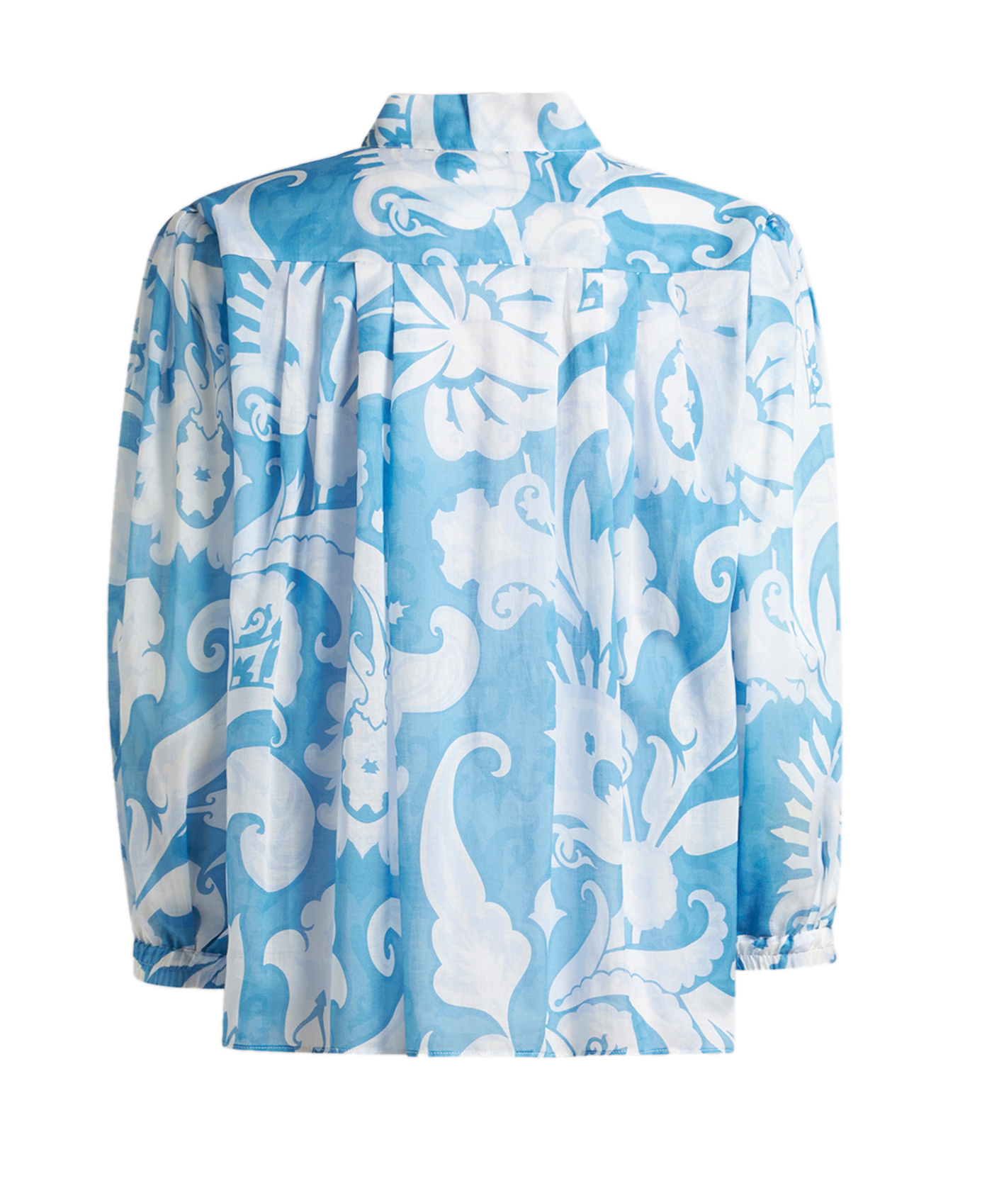 Etro Long-sleeved Blouse In Blue