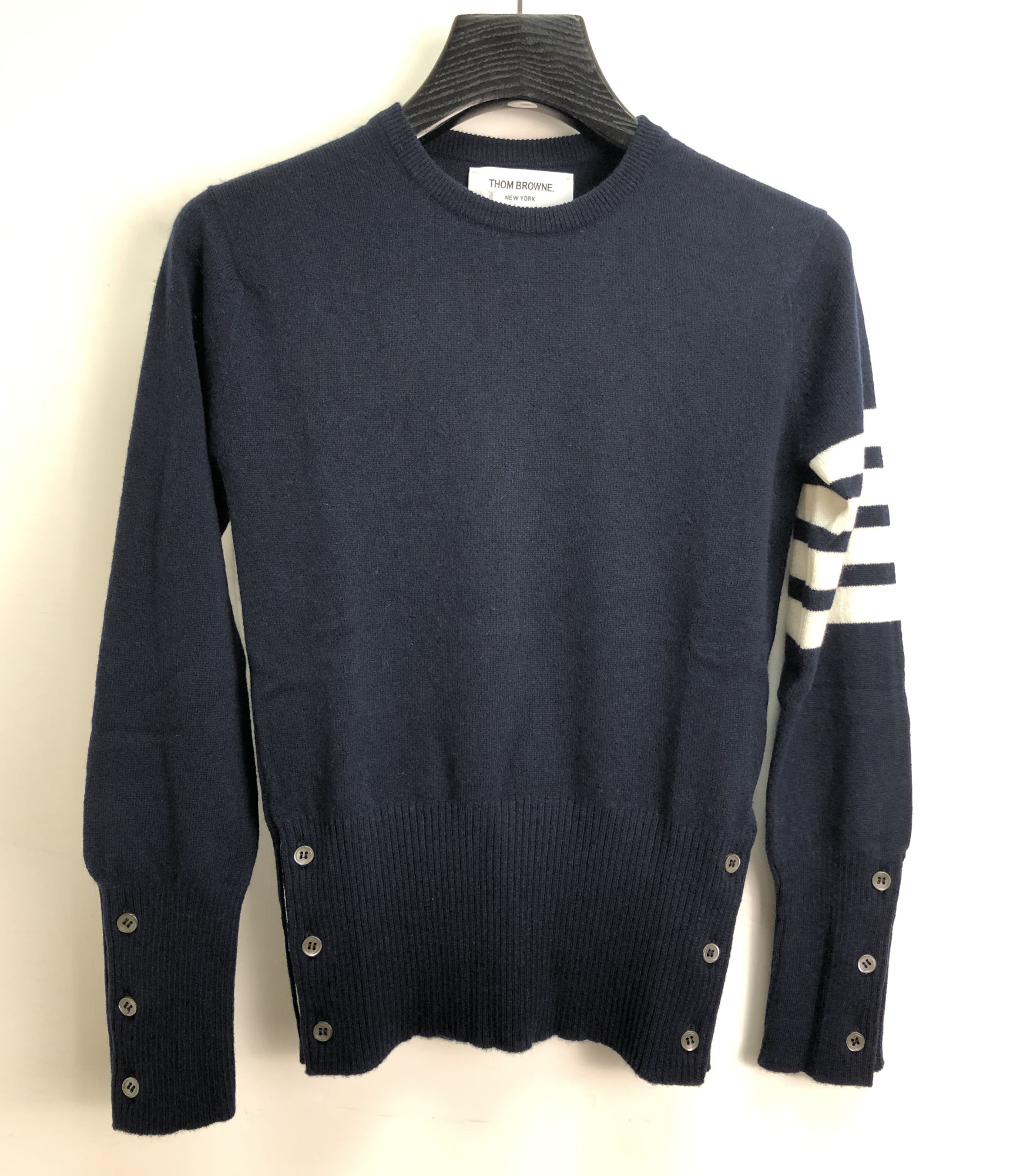 Thom Browne 4-bar Stripe Jumper In Black