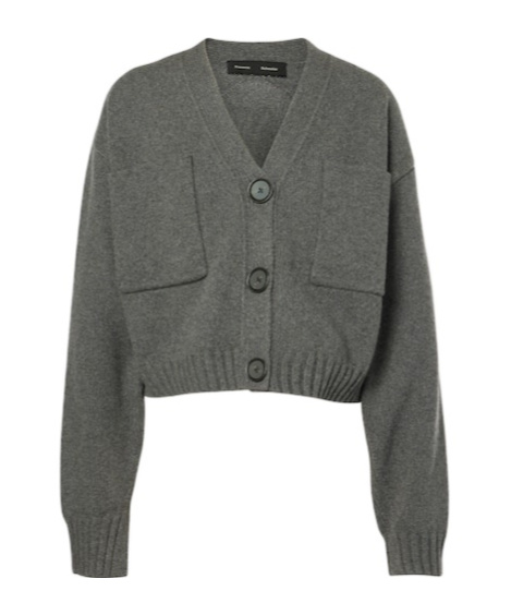 Proenza Schouler Knitted Cardigan In Black