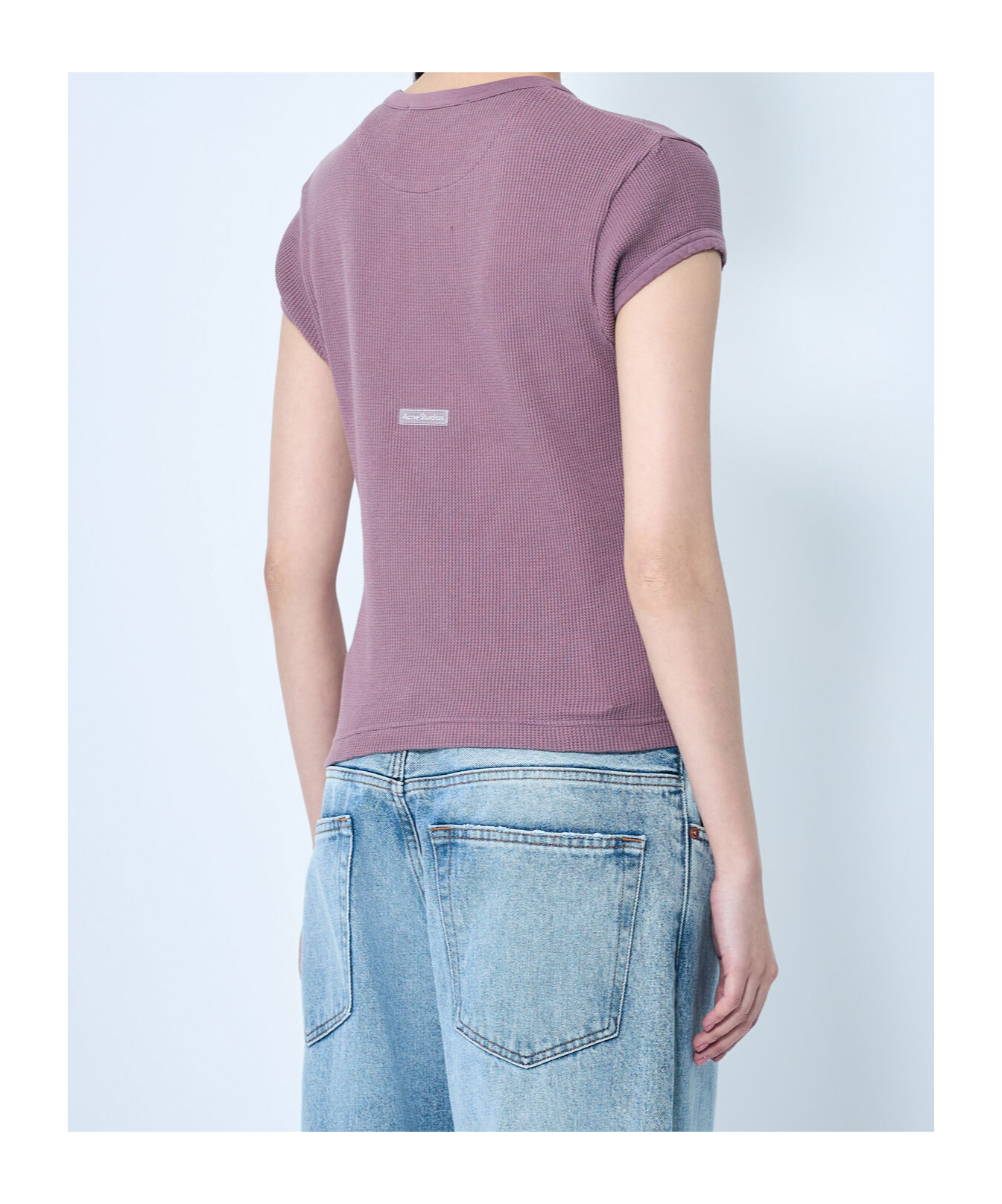 Acne Studios Women Thermal T-shirt In Blue