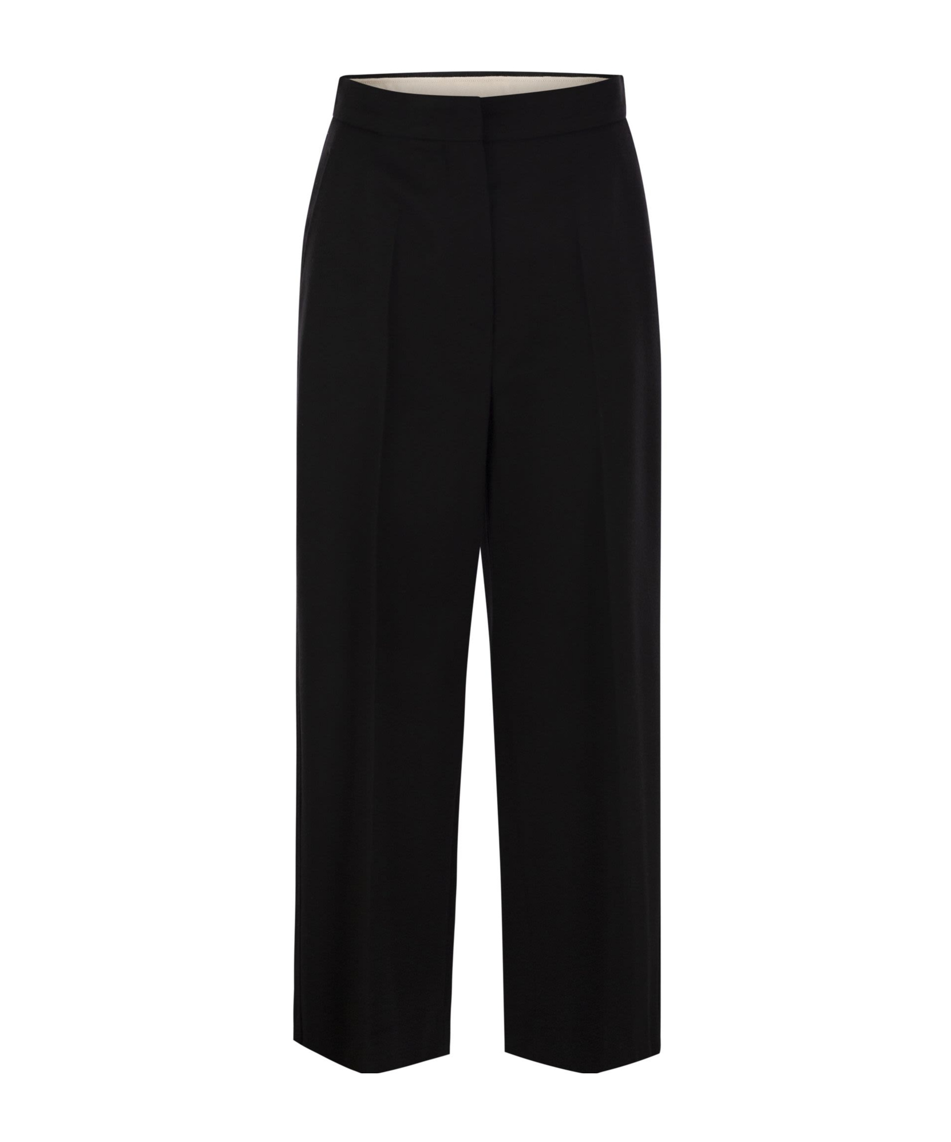 Max Mara High Waist Wide Leg Trousers In Brown