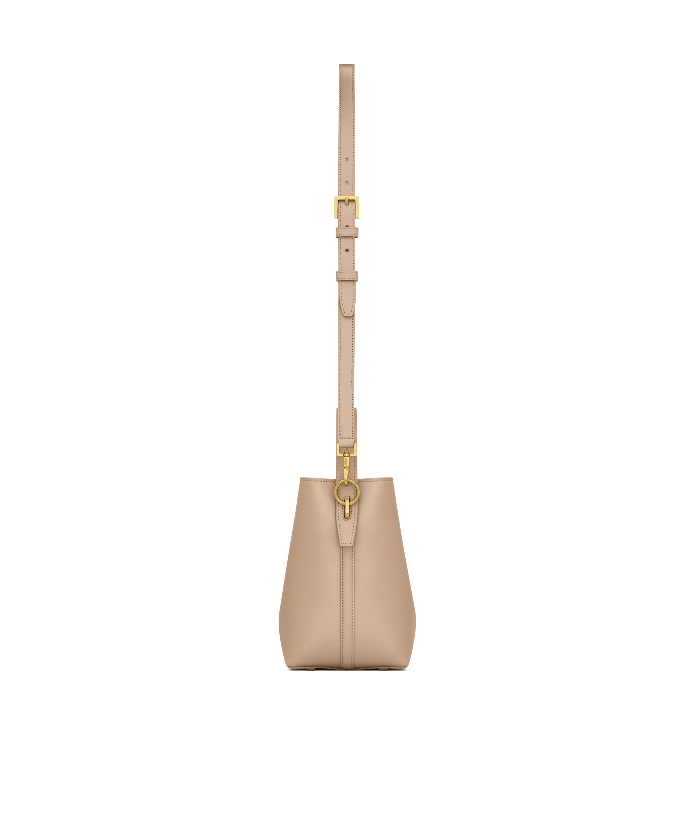 Saint Laurent Le 37 Small In Shiny Leather In Brown