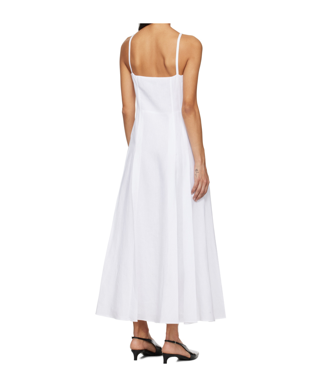 Shop Gabriela Hearst Keely Maxi Dress In White