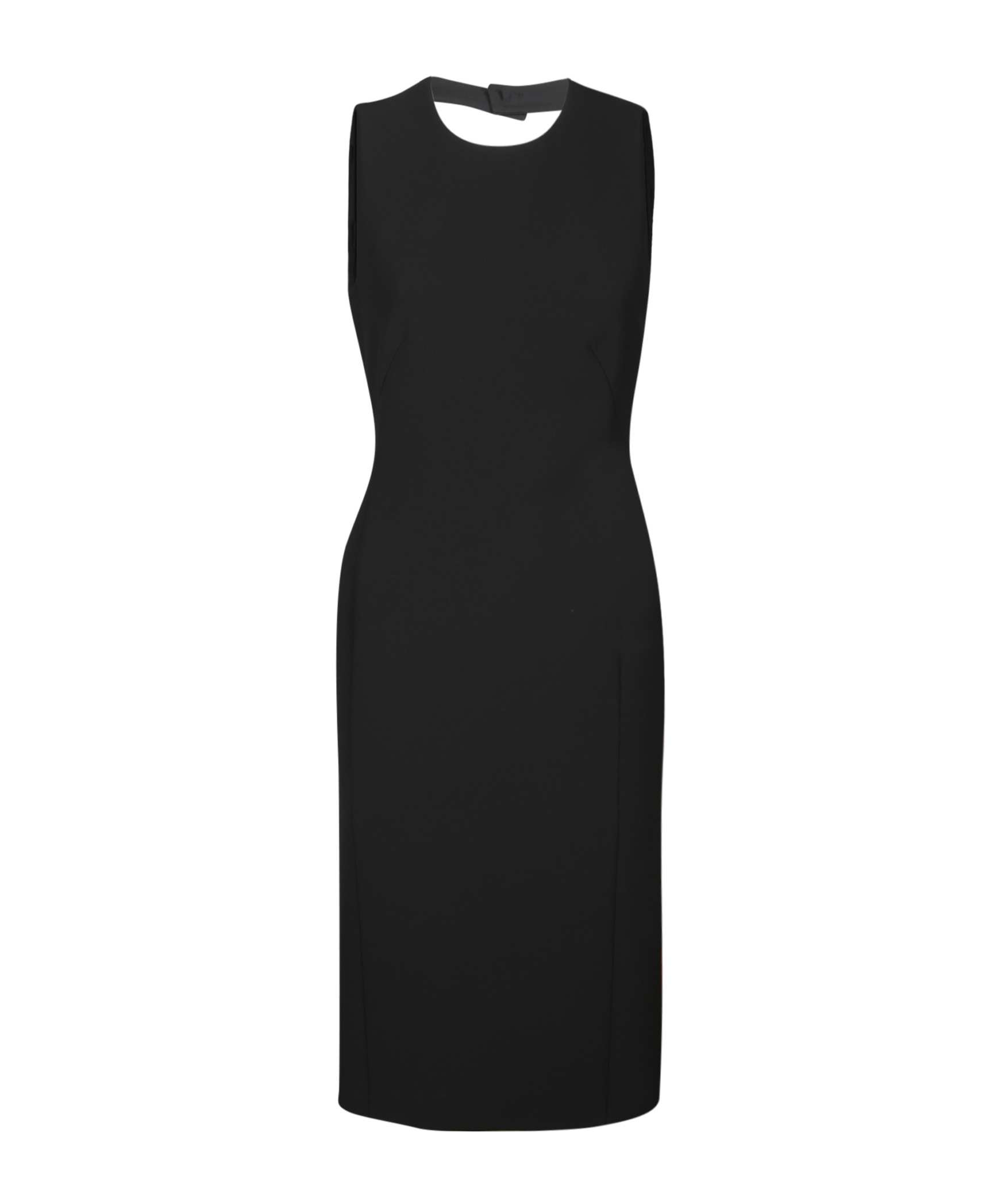 Moschino Open-back Midi Dress In Black