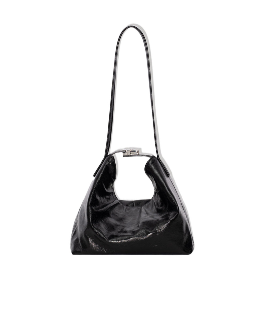 By Far Logo Shoulder Bag In Black