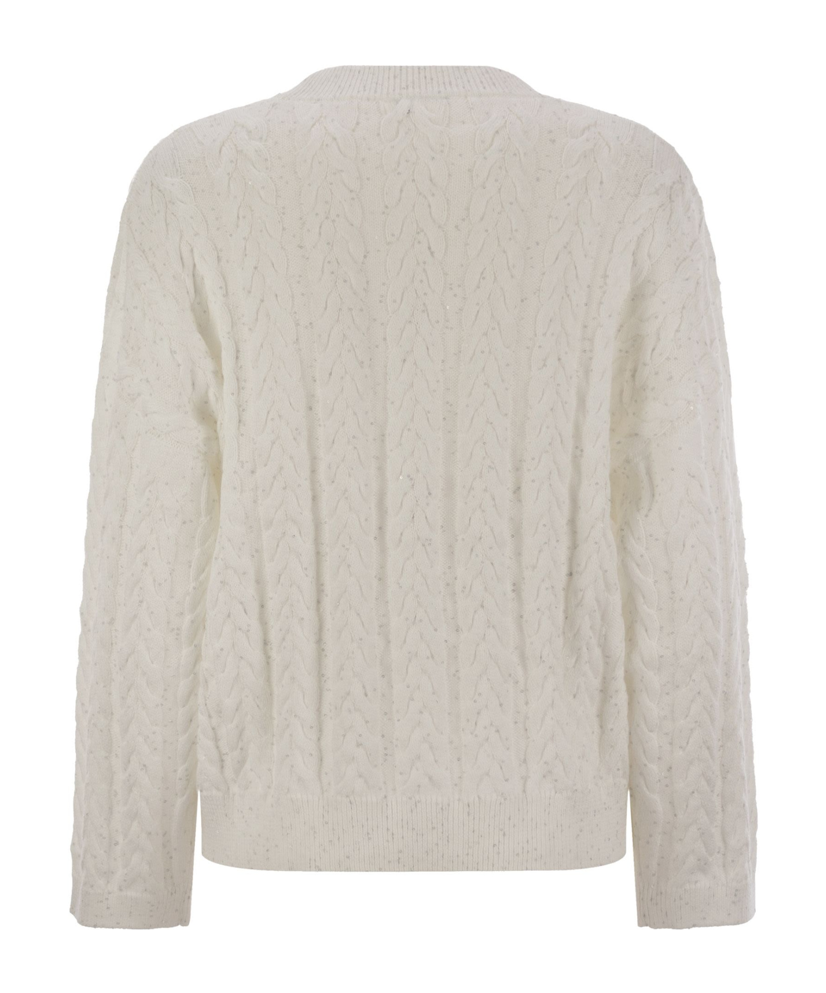 Brunello Cucinelli Long-sleeved Sweater In White
