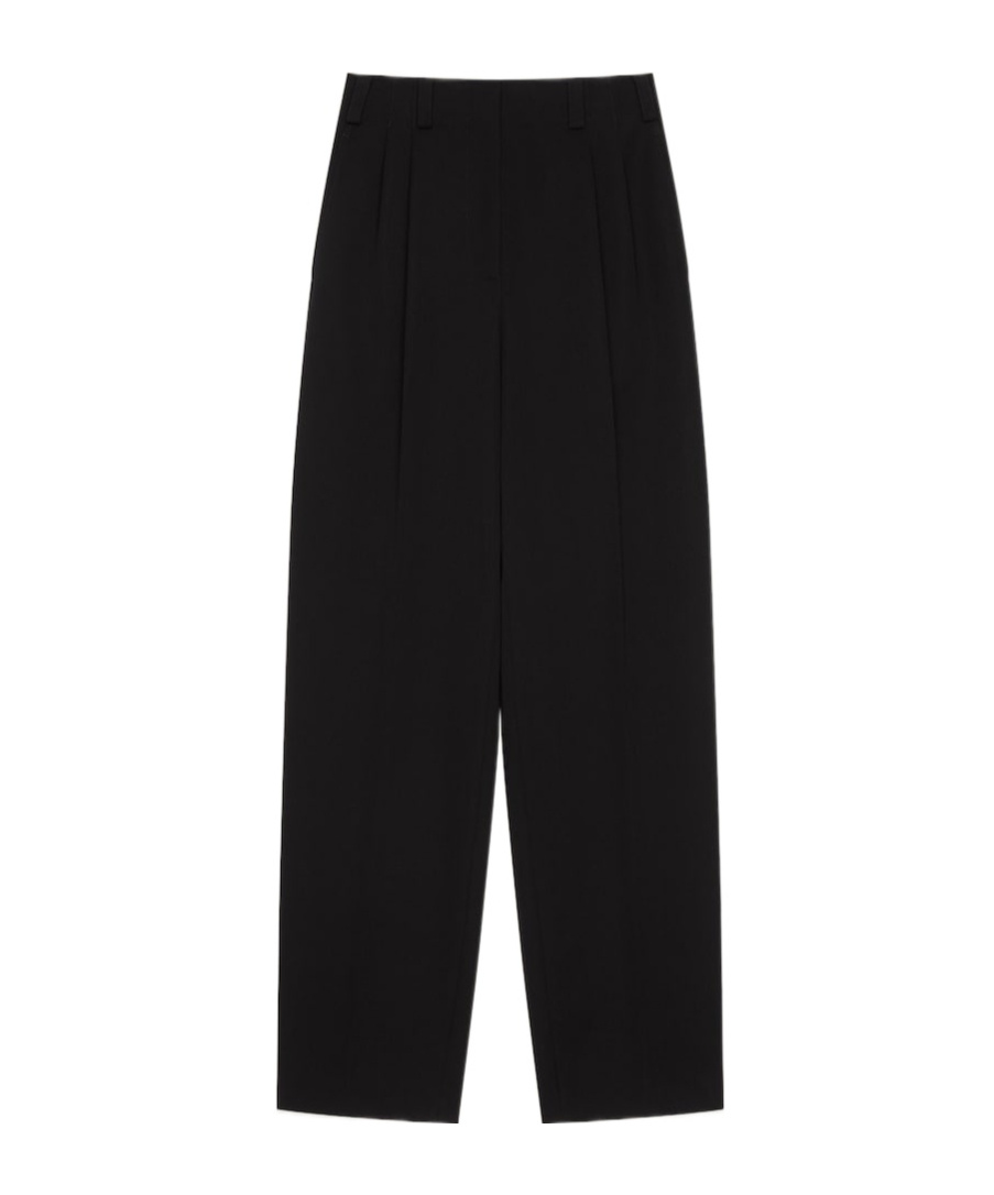 Givenchy Slashed Double Pleat Pants In Wool In Black