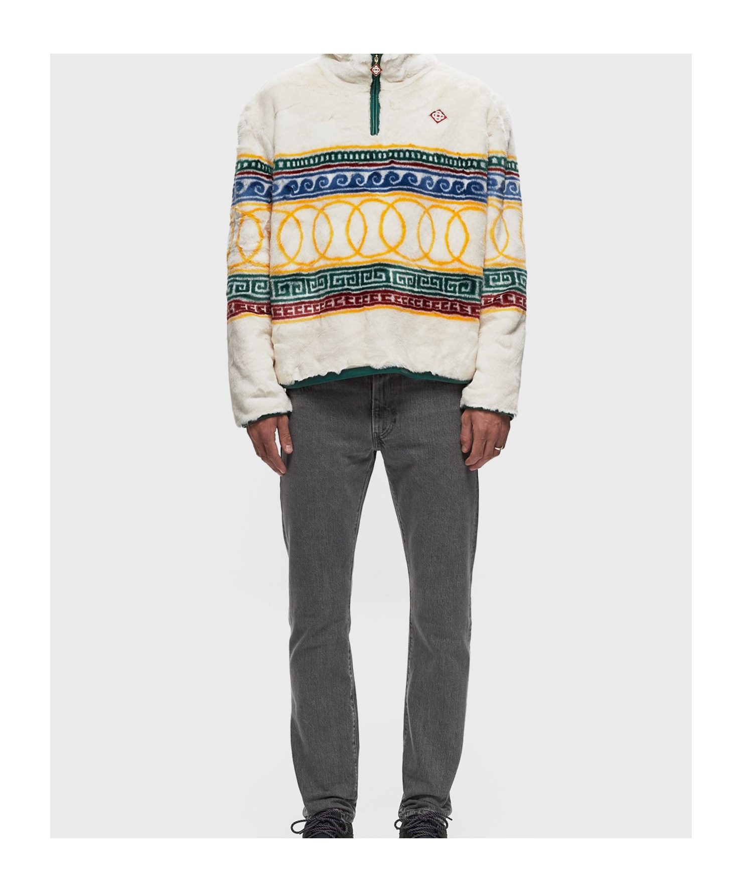Casablanca Les Anneaux Pullover Jacket In White