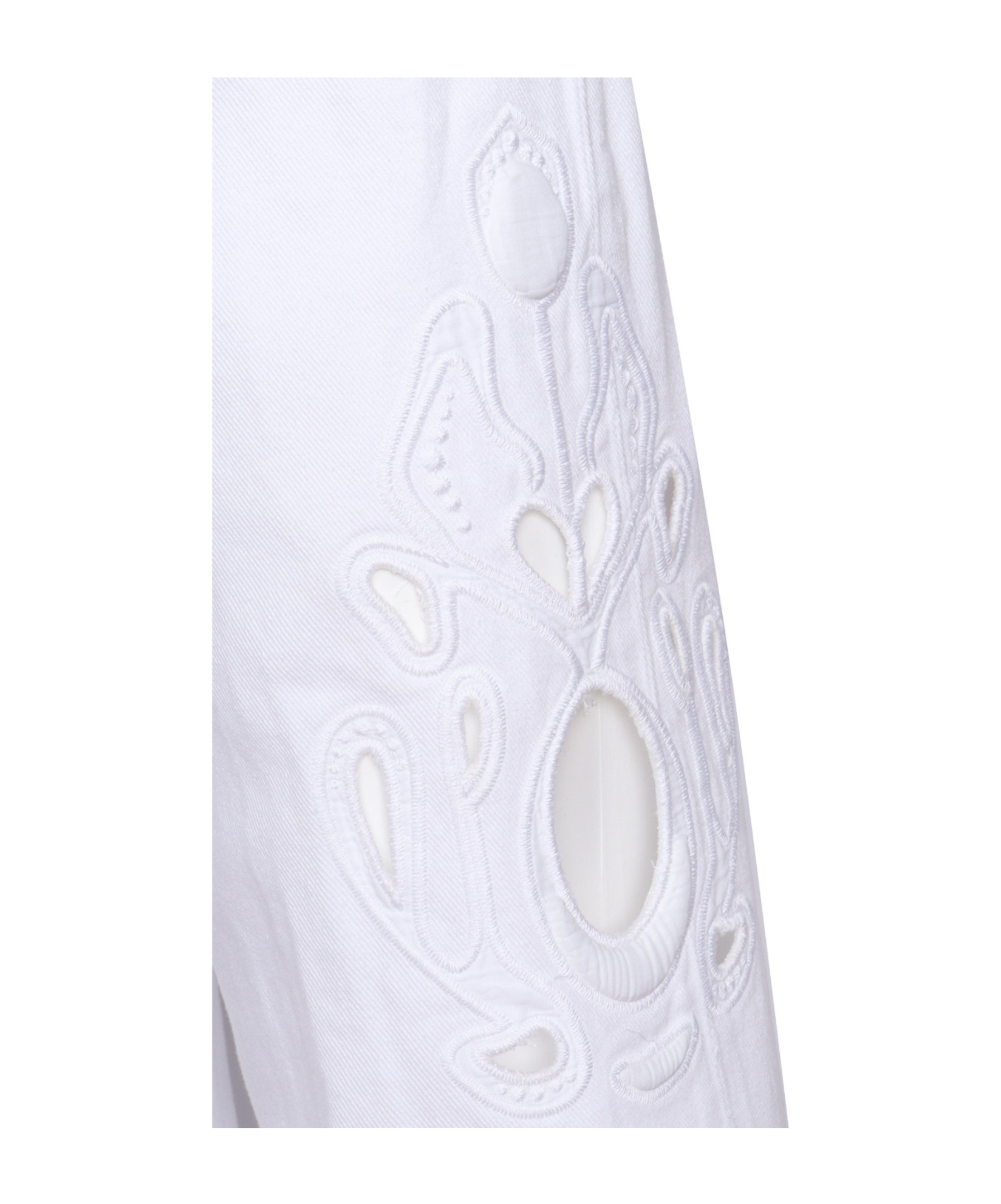 Dondup Jeans With Belt Loops In White