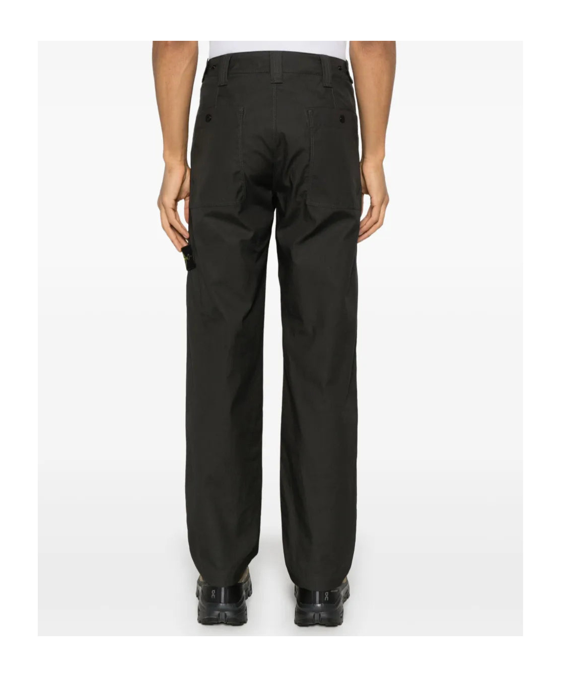 Stone Island Belt Loop Track Pants In Charcoal-grey