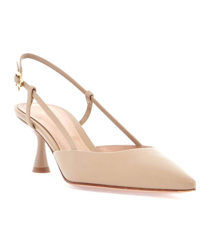 Gianvito Rossi 55mm Ascent Slingback Pump In Nude