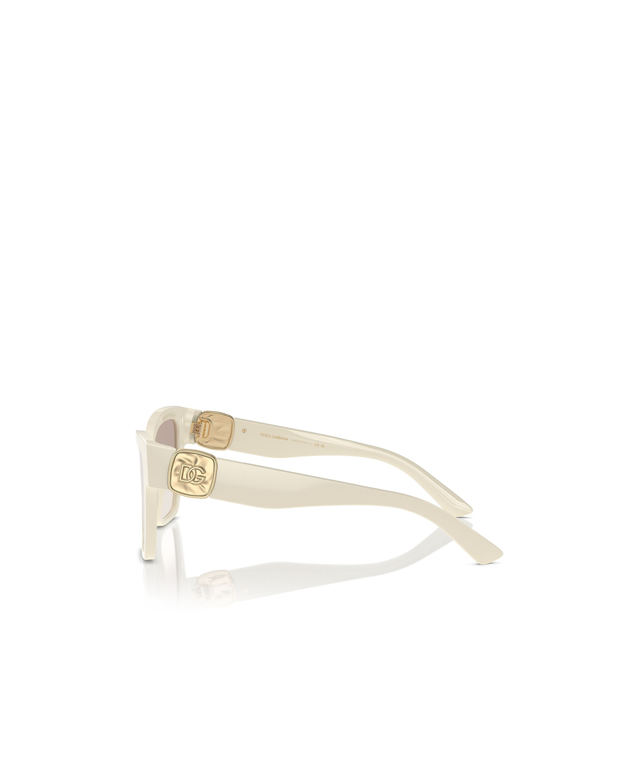 Dolce & Gabbana Full Frame Sunglasses In Crema