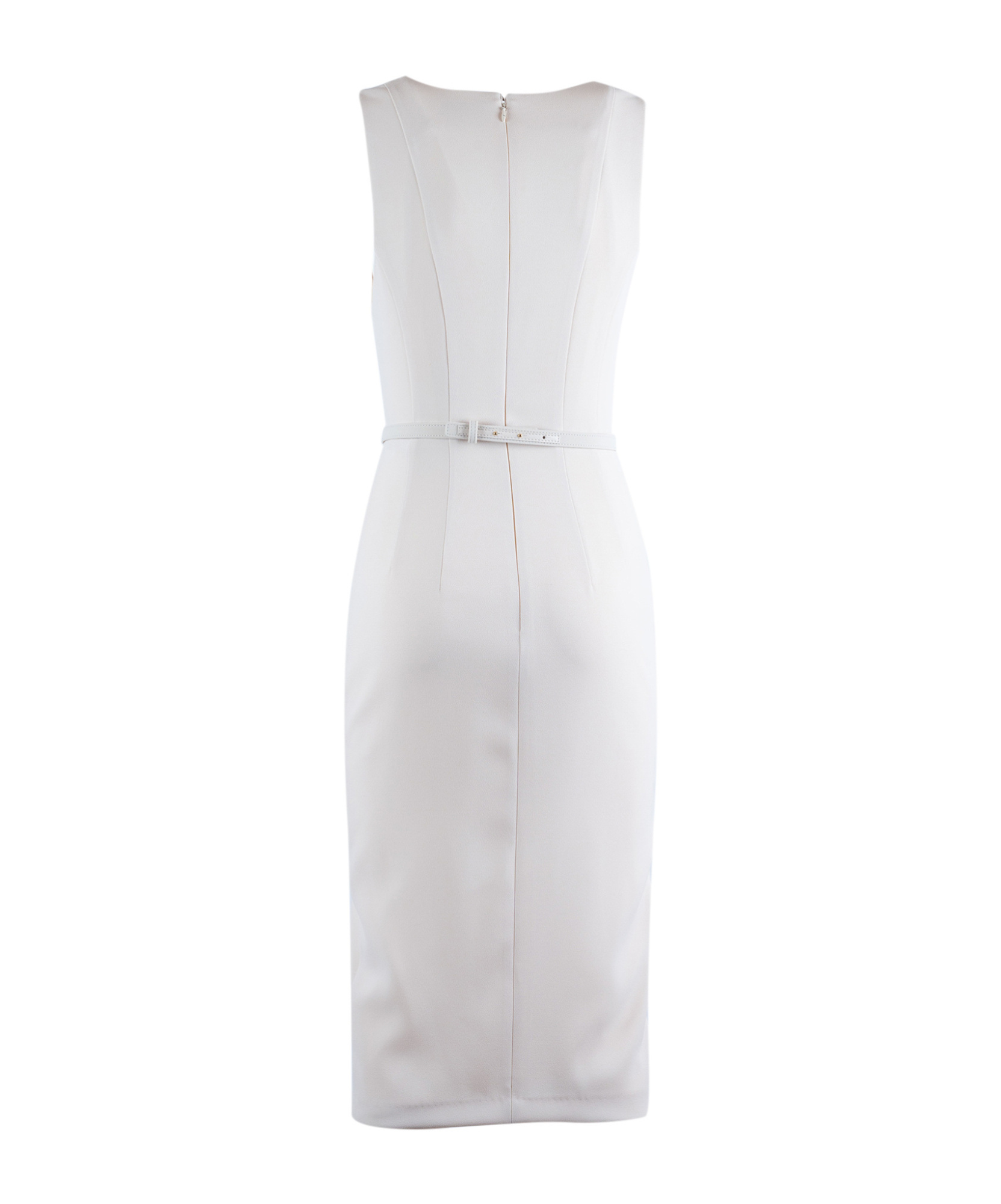 Elisabetta Franchi Womens Dress With Belt In White