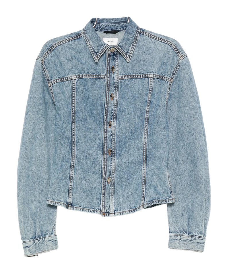 Haikure Button-up Denim Jacket In Blue