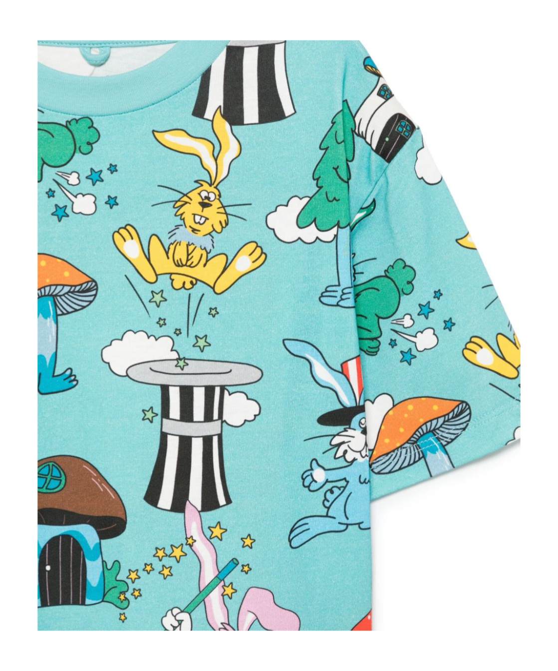 Stella Mccartney Illustration-print T-shirt In Blue