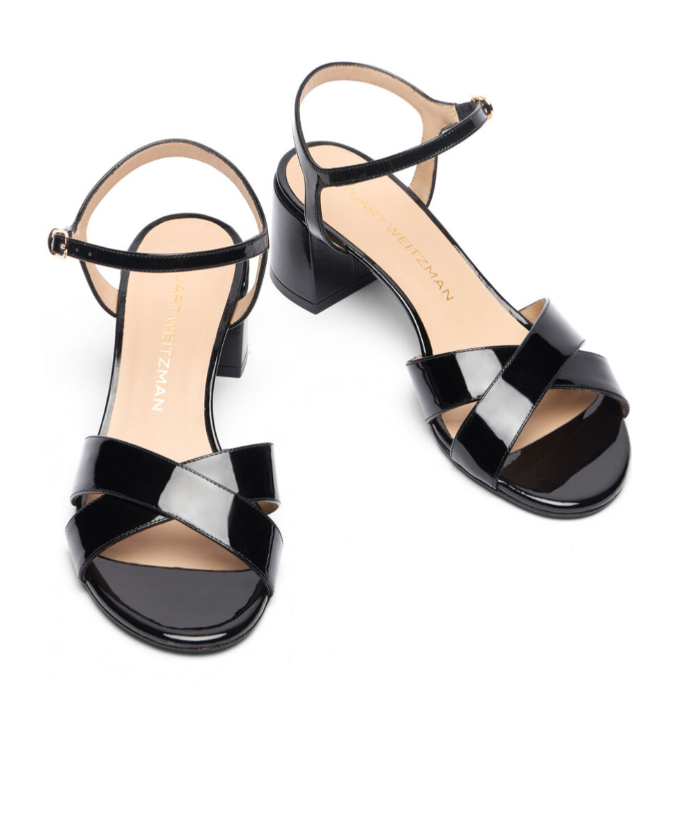 Stuart Weitzman Dayna Leather Crisscross Sandals