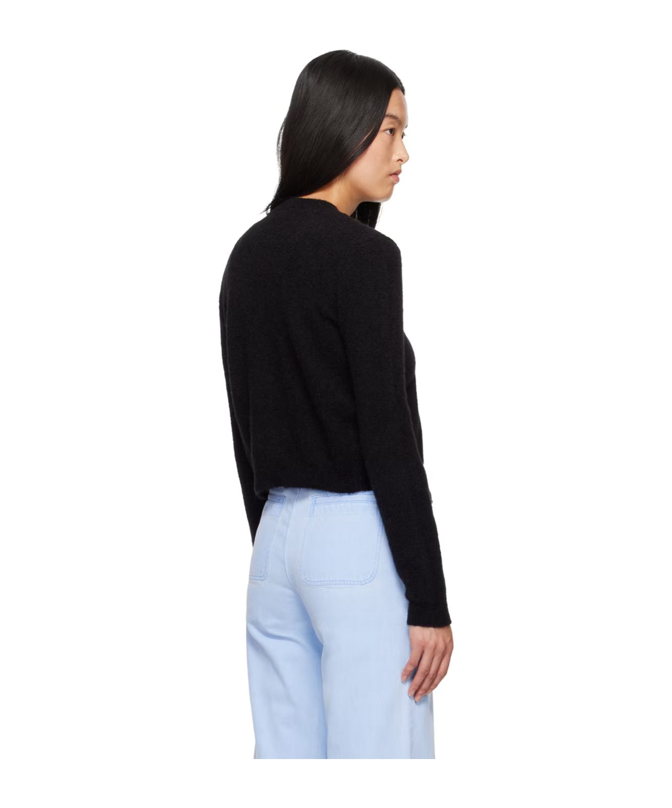 Apc A.p.c. Mila Virgin Wool Cardigan In Black