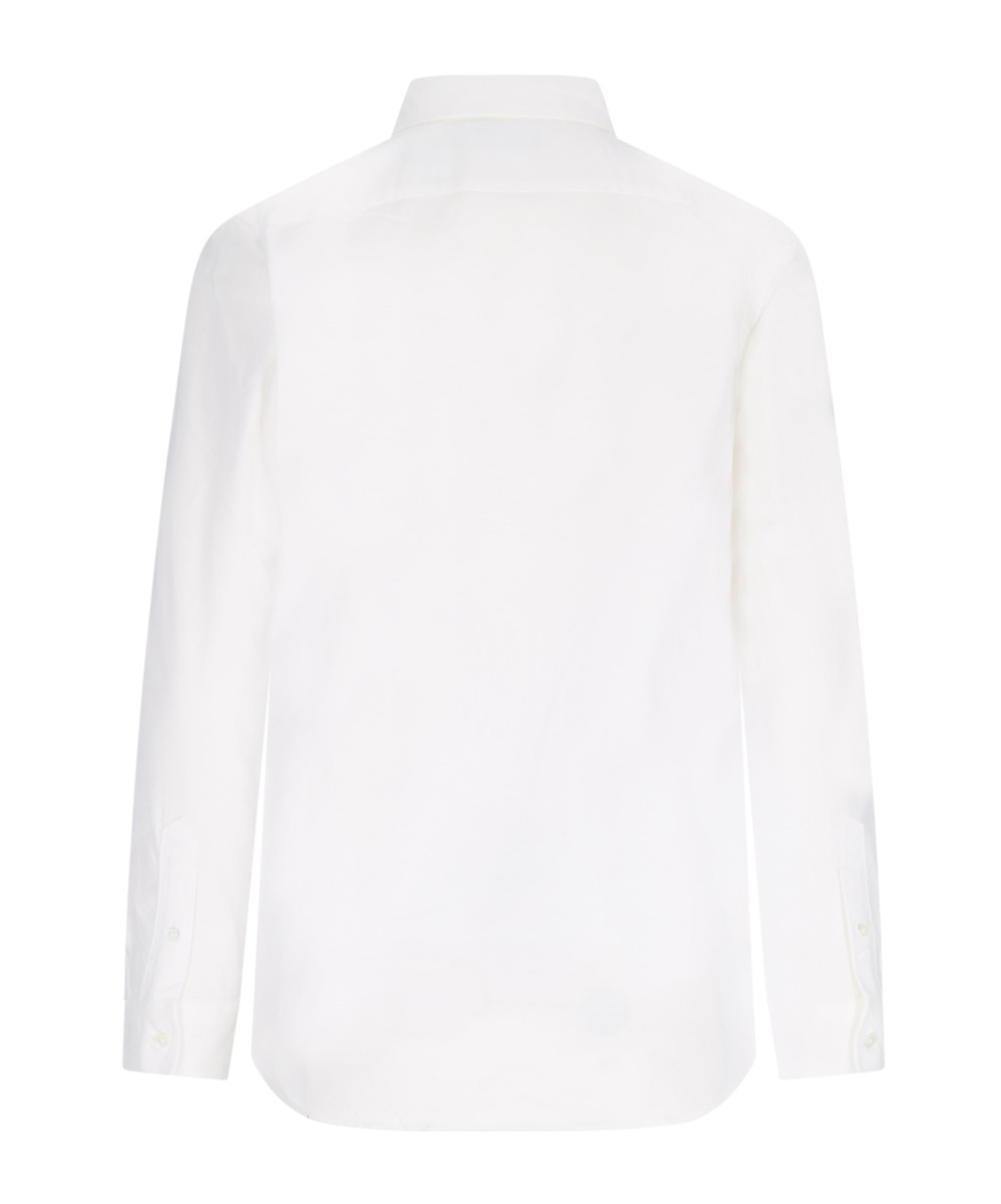 Polo Ralph Lauren Long-sleeve Button-up Shirt With Pointed Collar In White