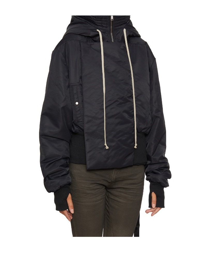 Rick Owens Drkshdw Hooded Casual Jacket In Black