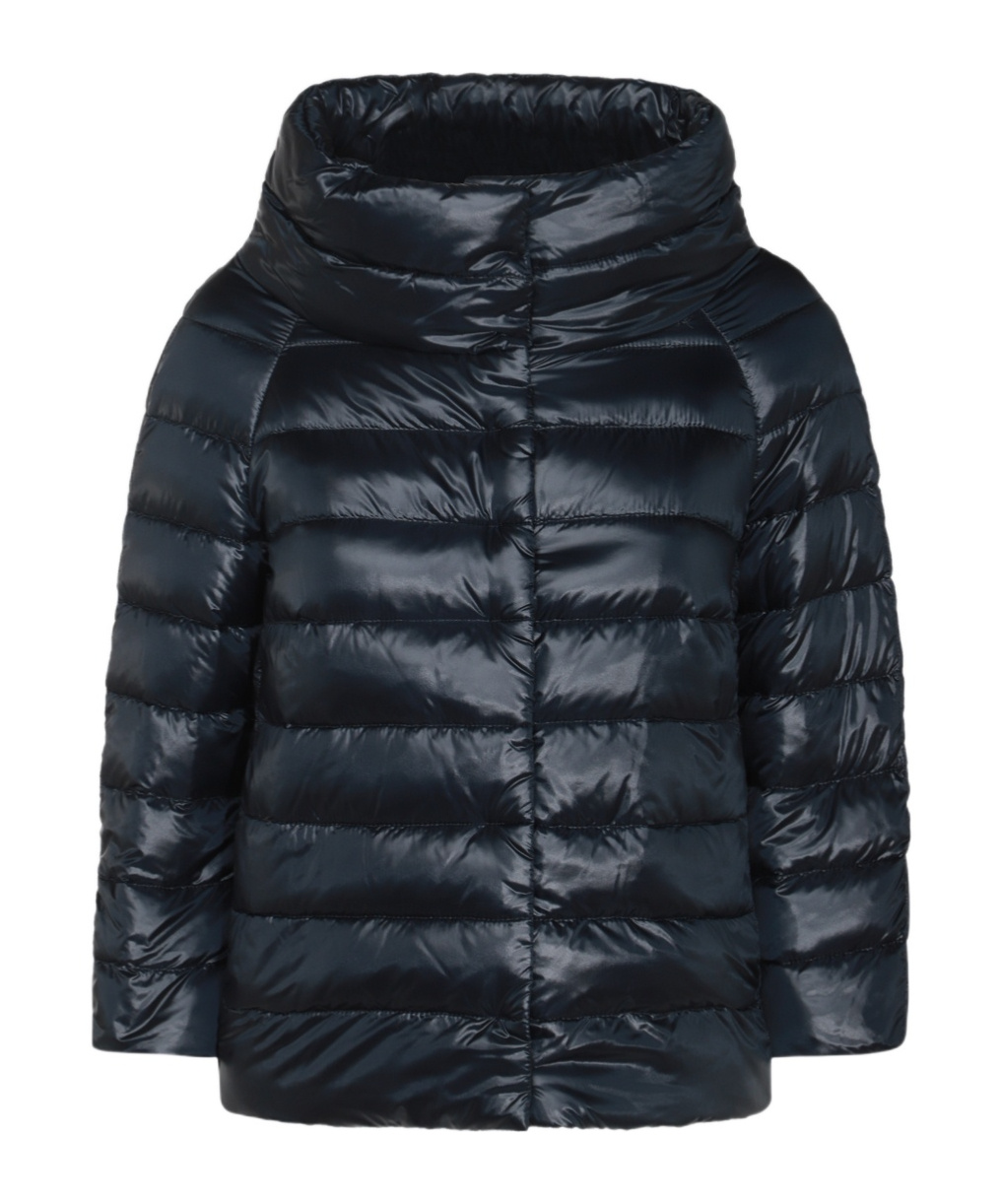 Herno Navy Blue Sofia Down Jacket In Black