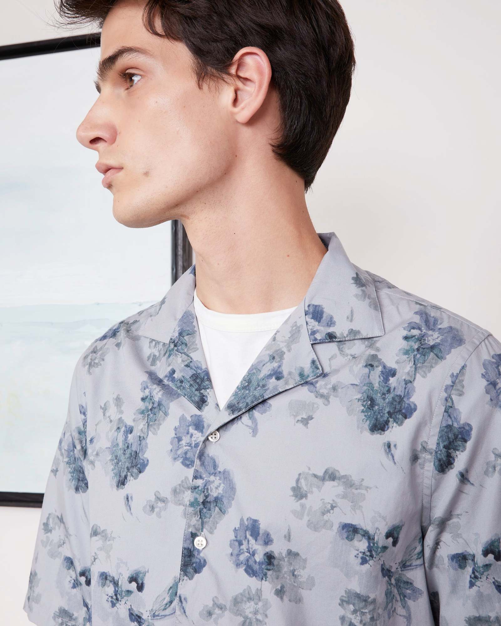 Shop Officine Generale A Short Sleeved Shirt In Blue