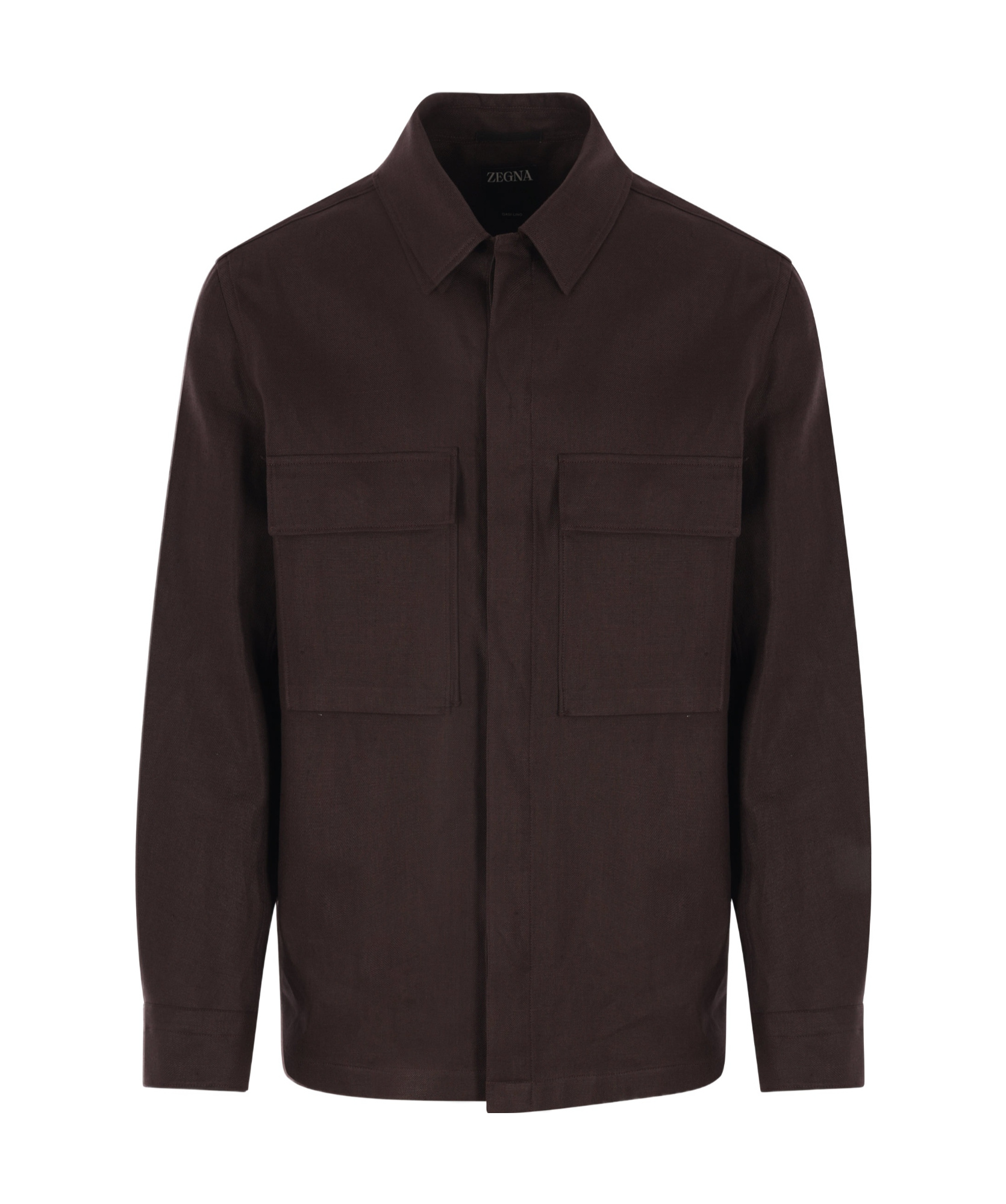 Shop Zegna Long-sleeved Shirt Jacket In Black