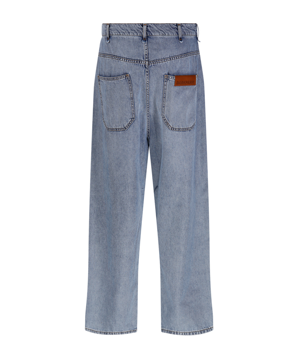 Darkpark High-waisted Straight-leg Jeans In Gray