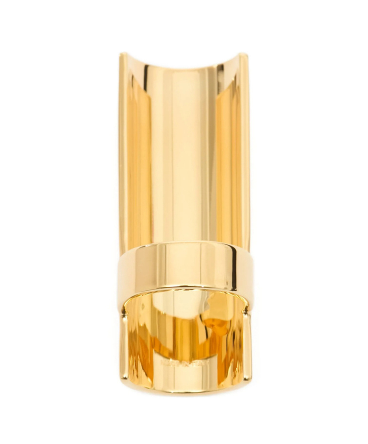 Mm6 Maison Margiela Engraved Open-band Ring In Gold