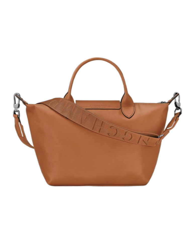Longchamp Extra Small Le Pliage Xtra Leather Top Handle Bag In Brown
