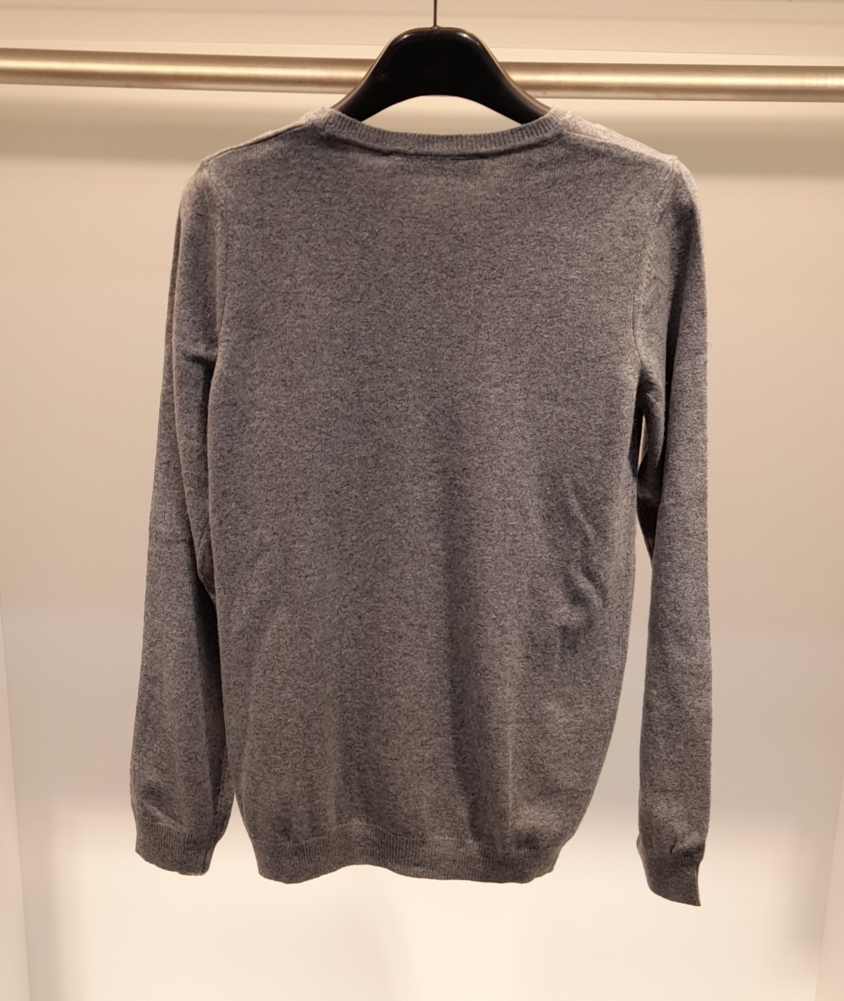 Moschino Long-sleeved Sweater In Gray