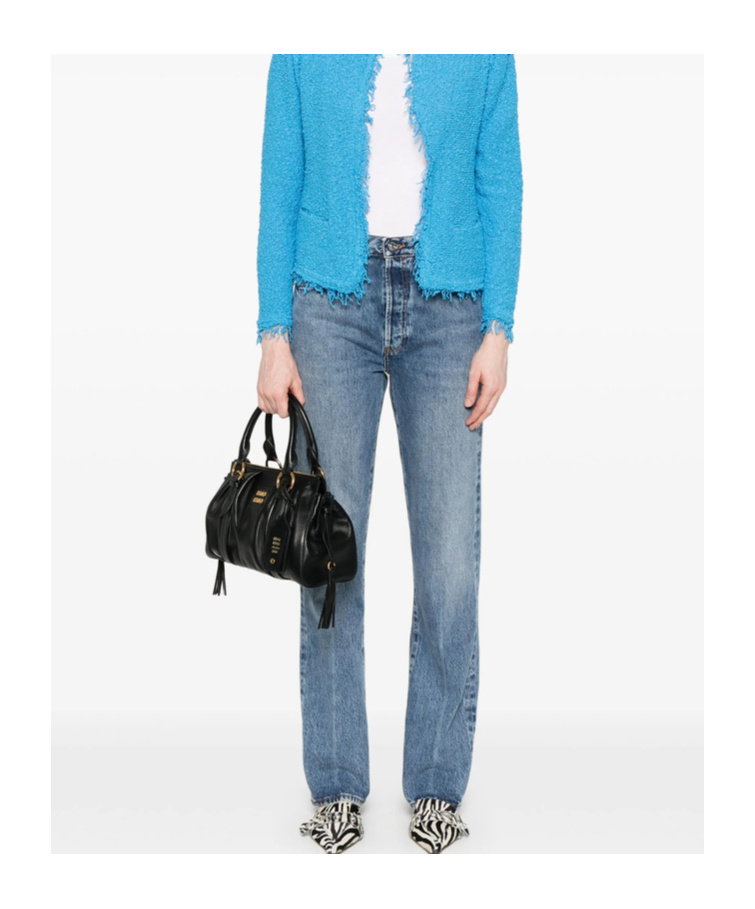 Frame Jeans With Belt Loops In Blue