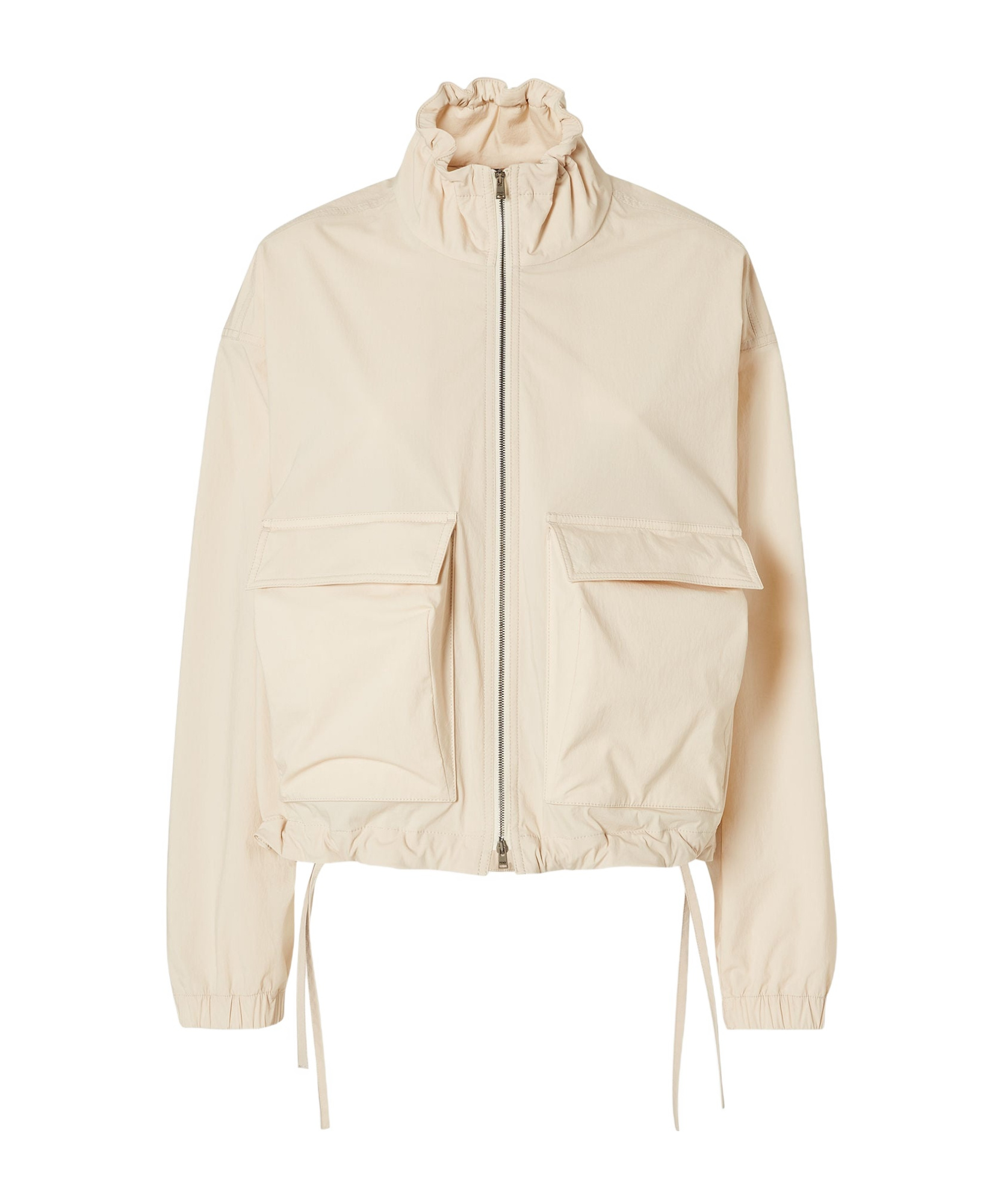 Fendi Windbreaker In Beige Technical Cotton