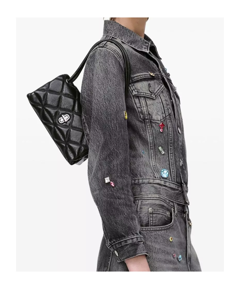 Marc Jacobs Women The Quilted Mini Dual Shoulder Bag In Black