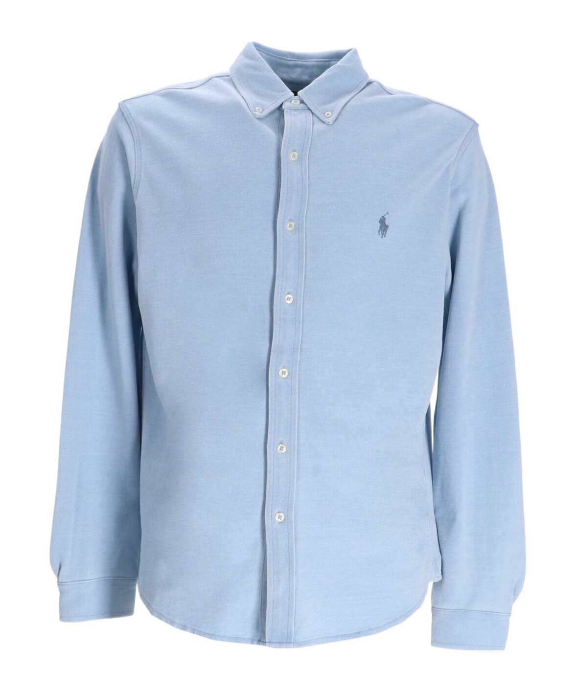 Polo Ralph Lauren Polo Pony Cotton Shirt In Blue