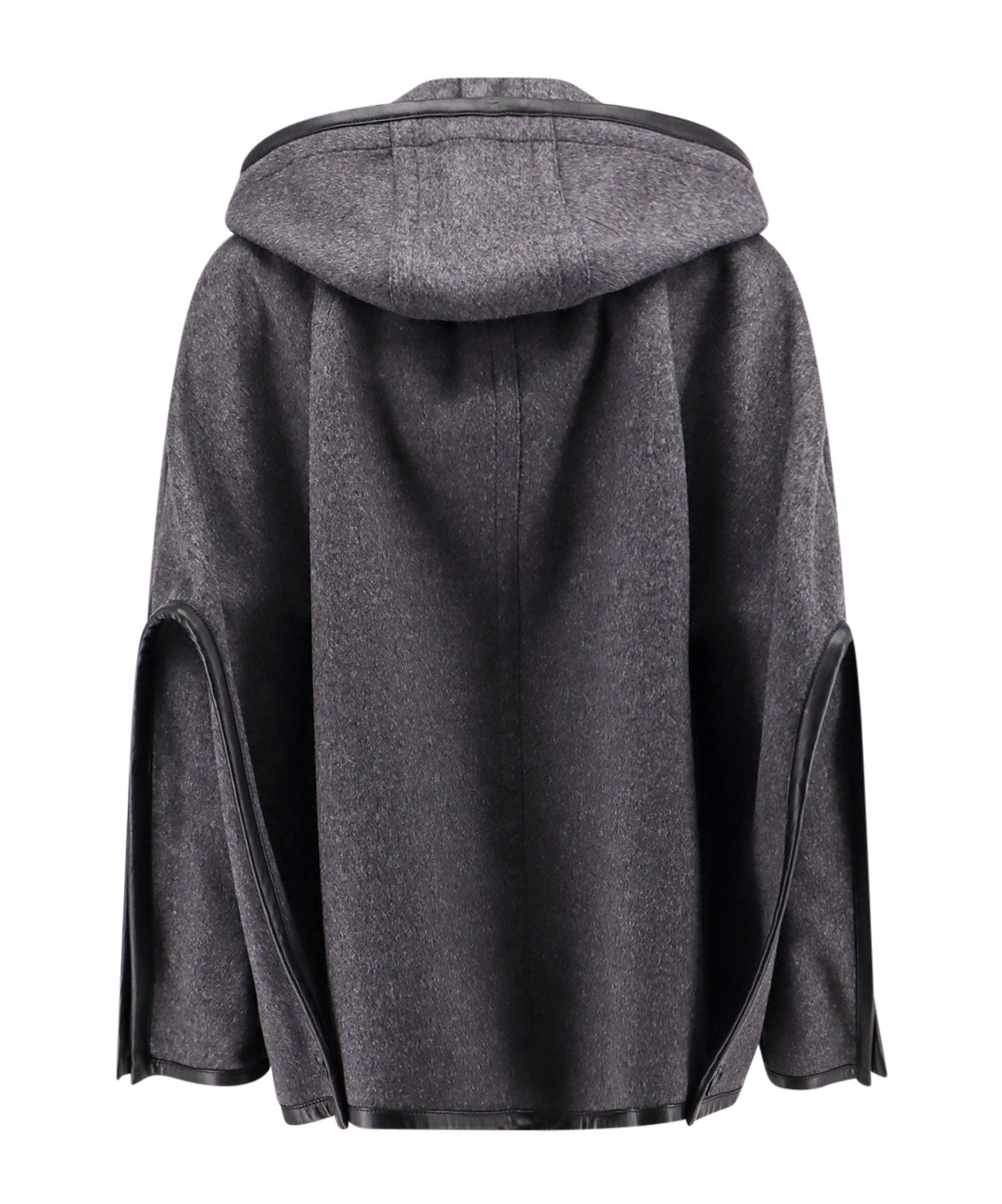 Bottega Veneta Trimmed Cloak In Black
