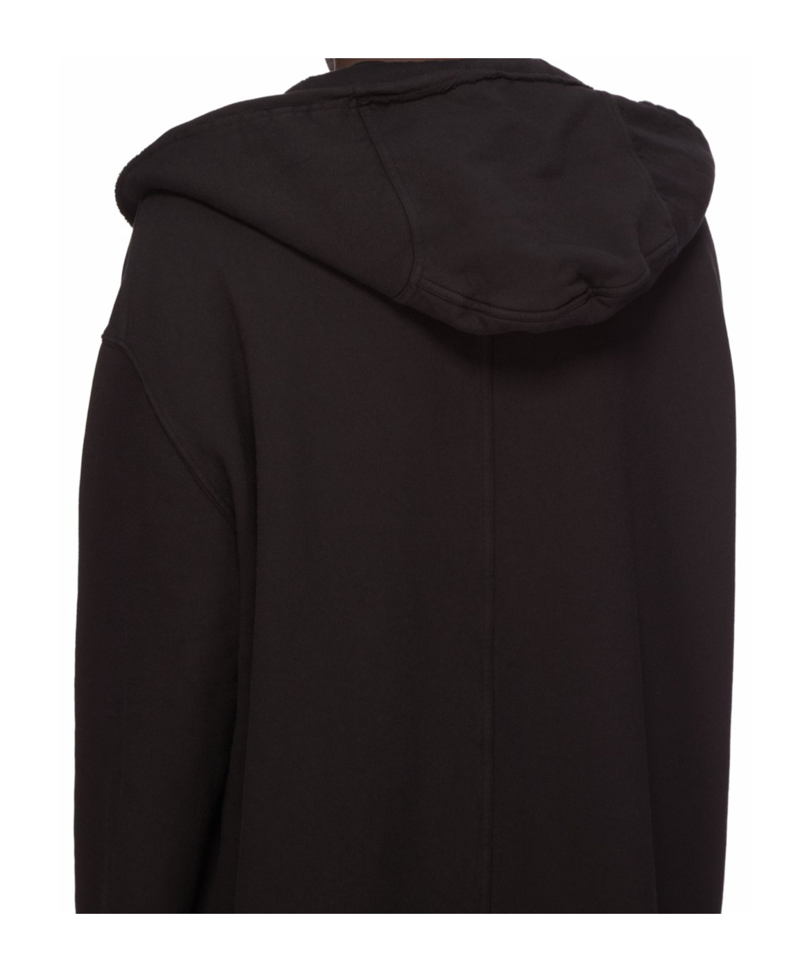 Rick Owens Drkshdw Dragging Coat In Black